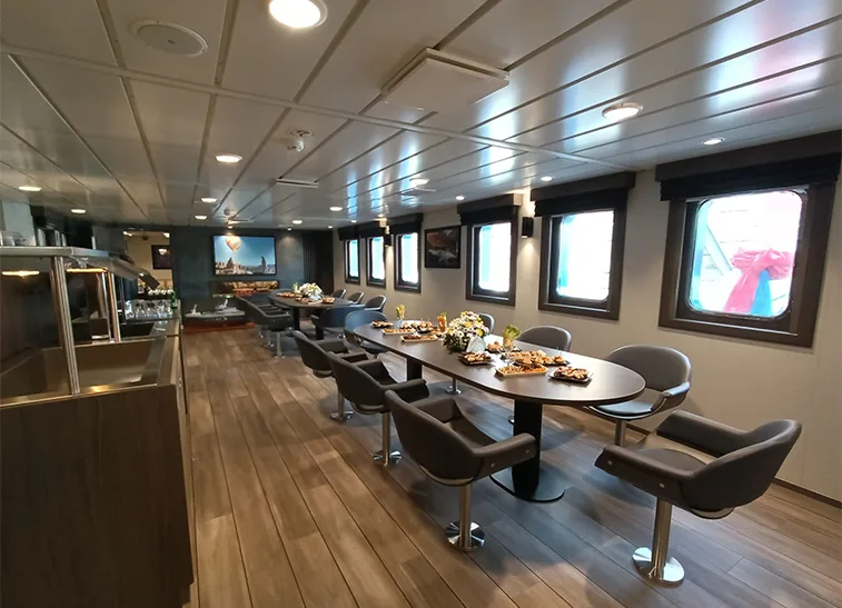 Accomar professional marine interior outfitting and high-quality cabin design for ARGOS