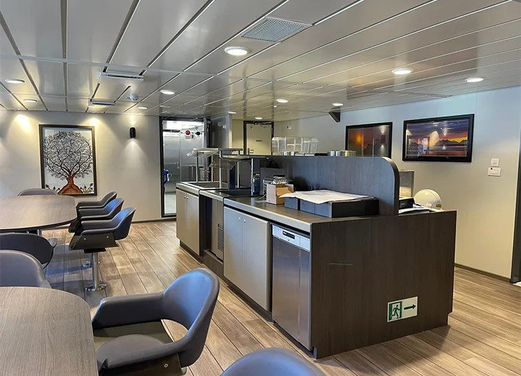 Accomar professional marine interior outfitting and high-quality cabin design for ARGOS
