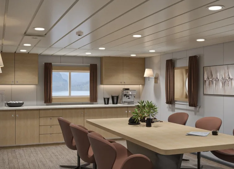 Accomar professional marine interior outfitting and high-quality cabin design for BARENTSEA