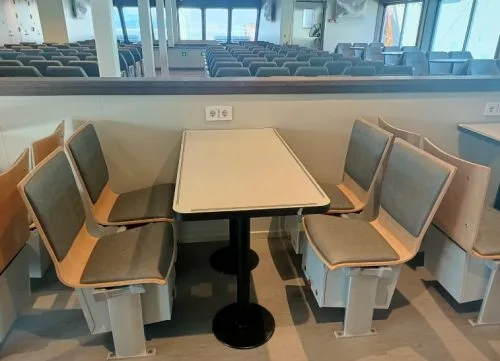 Accomar professional marine interior outfitting and high-quality cabin design for OMBO