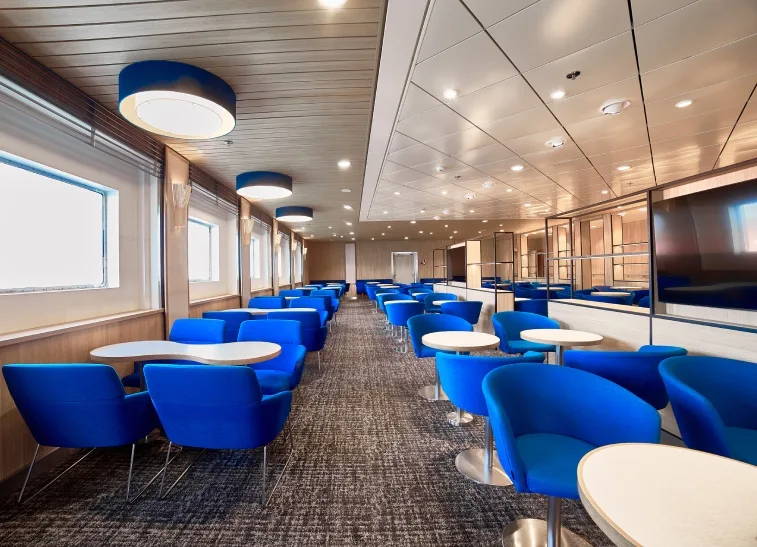 Accomar professional marine interior outfitting and modern cabin design for Stena Baltica