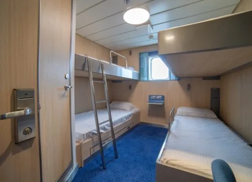 Accomar high-quality marine interior outfitting and modern cabin design for Stena Baltica