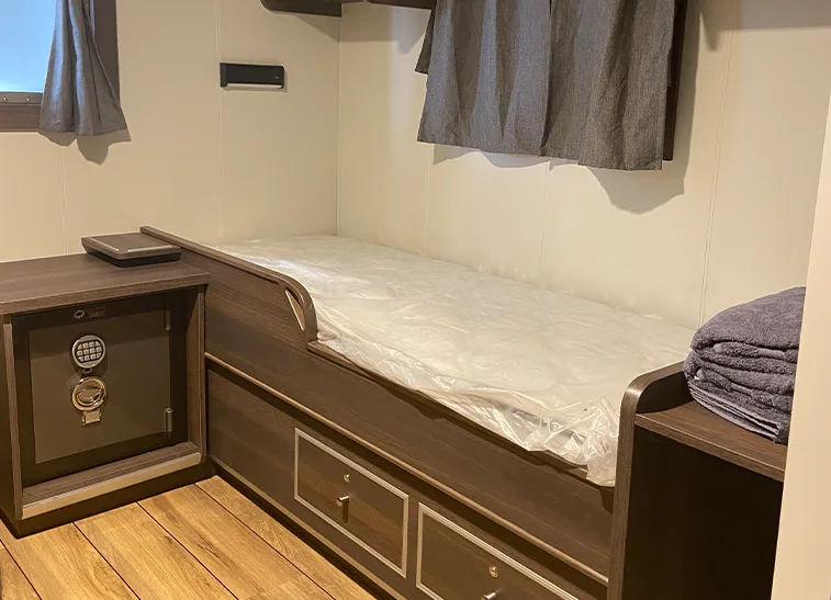 Accomar professional marine interior outfitting and high-quality cabin design for VIKANOY