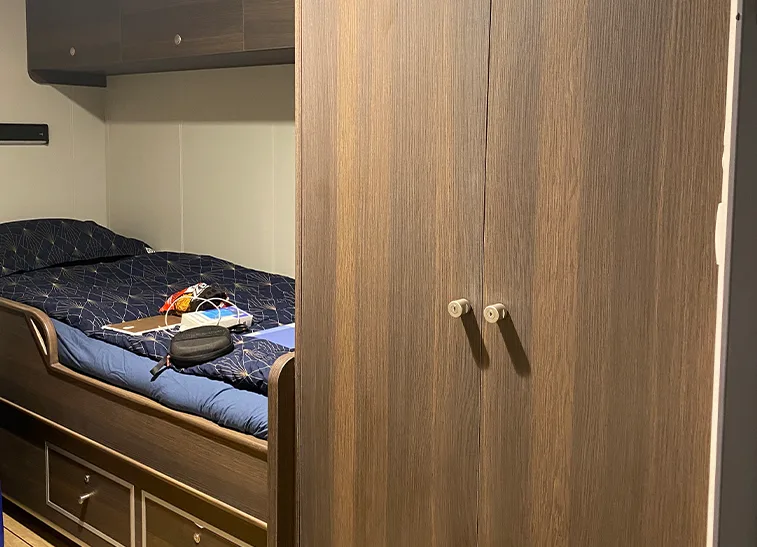 Accomar professional marine interior outfitting and high-quality cabin design for VIKANOY