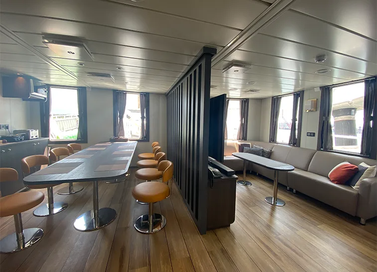 Accomar professional marine interior outfitting and high-quality cabin design for VIKANOY