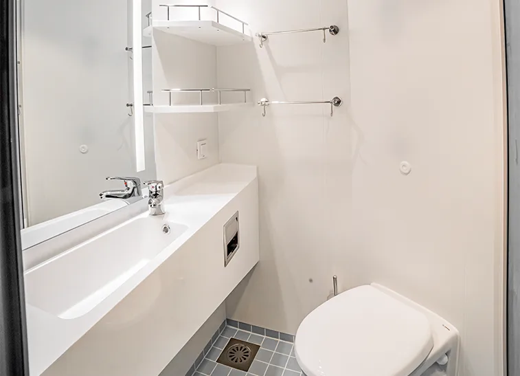 Luxury cabin interior design and premium furniture installation for Havila Polaris by Accomar