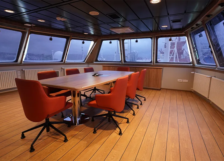 Accomar professional marine interior outfitting and high-quality cabin design for Inuksuk II