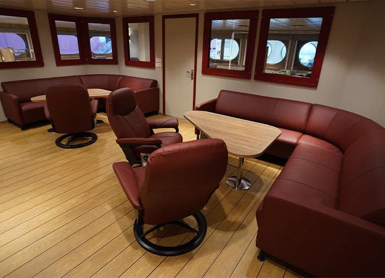 Accomar professional marine interior outfitting and high-quality cabin design for Inuksuk II