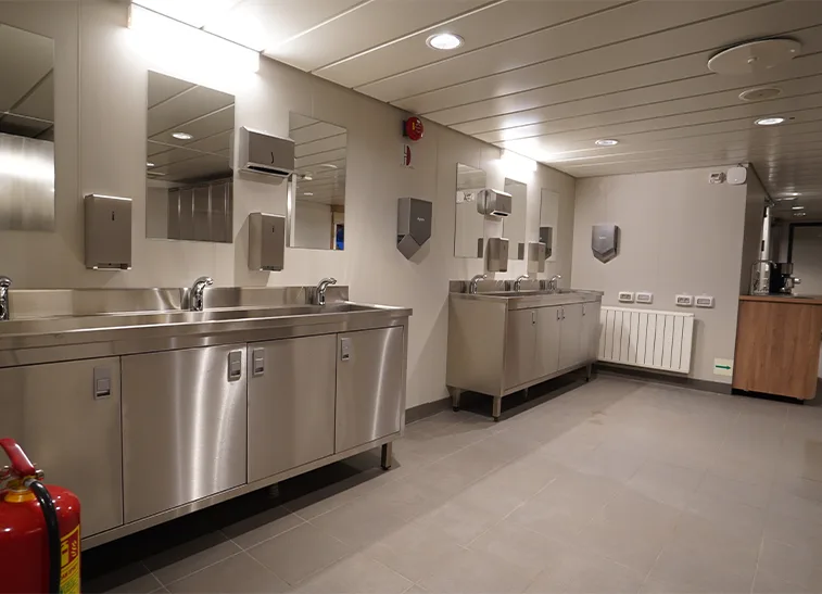 Accomar professional marine interior outfitting and high-quality cabin design for Inuksuk II