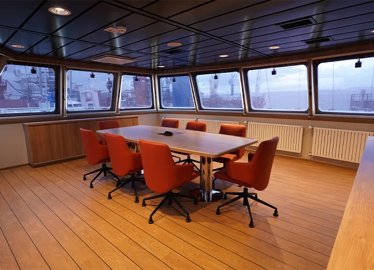 Accomar professional marine interior outfitting and high-quality cabin design for Inuksuk II