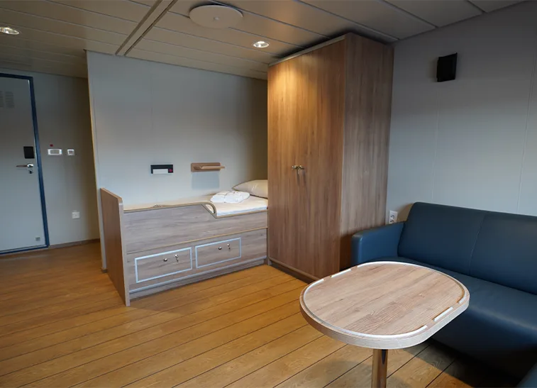 Accomar professional marine interior outfitting and high-quality cabin design for Inuksuk II
