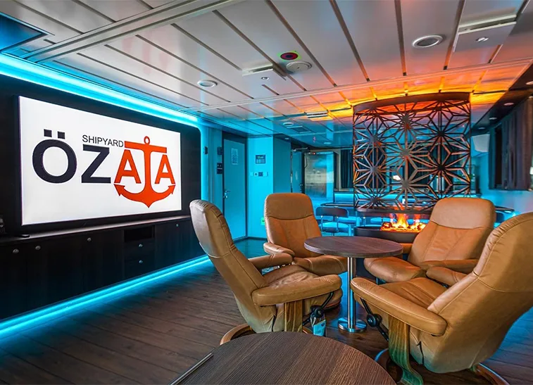 Accomar professional marine interior outfitting and high-quality cabin design for JULIE