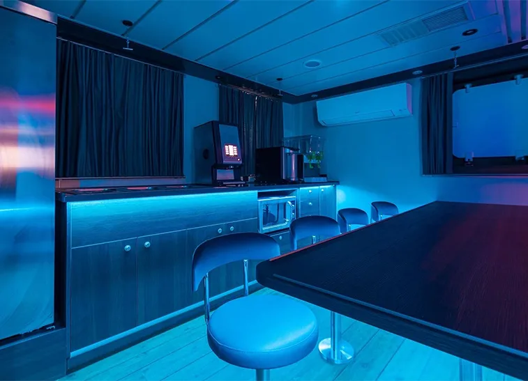 Accomar professional marine interior outfitting and high-quality cabin design for JULIE