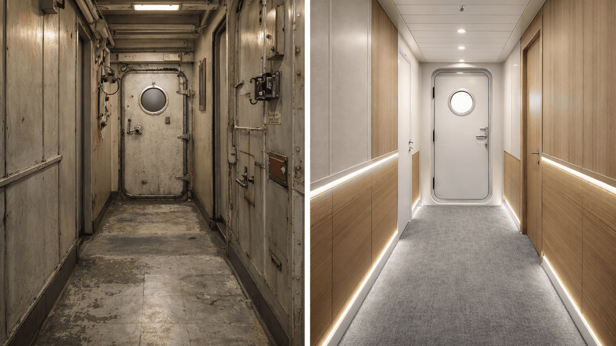 Ship interior restoration and technical repair solutions for maritime vessels by Accomar