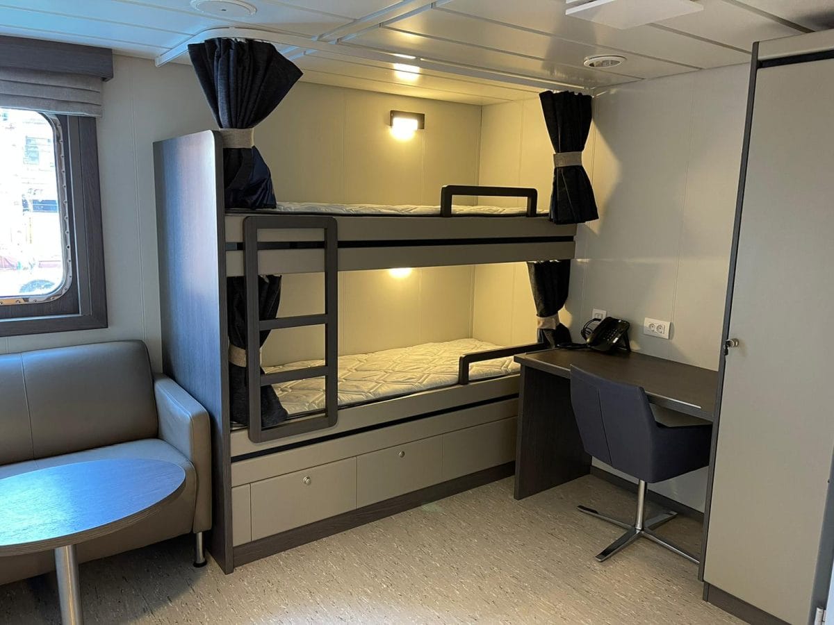 Accomar Bunk Bed Ship Cabin with Work Desk