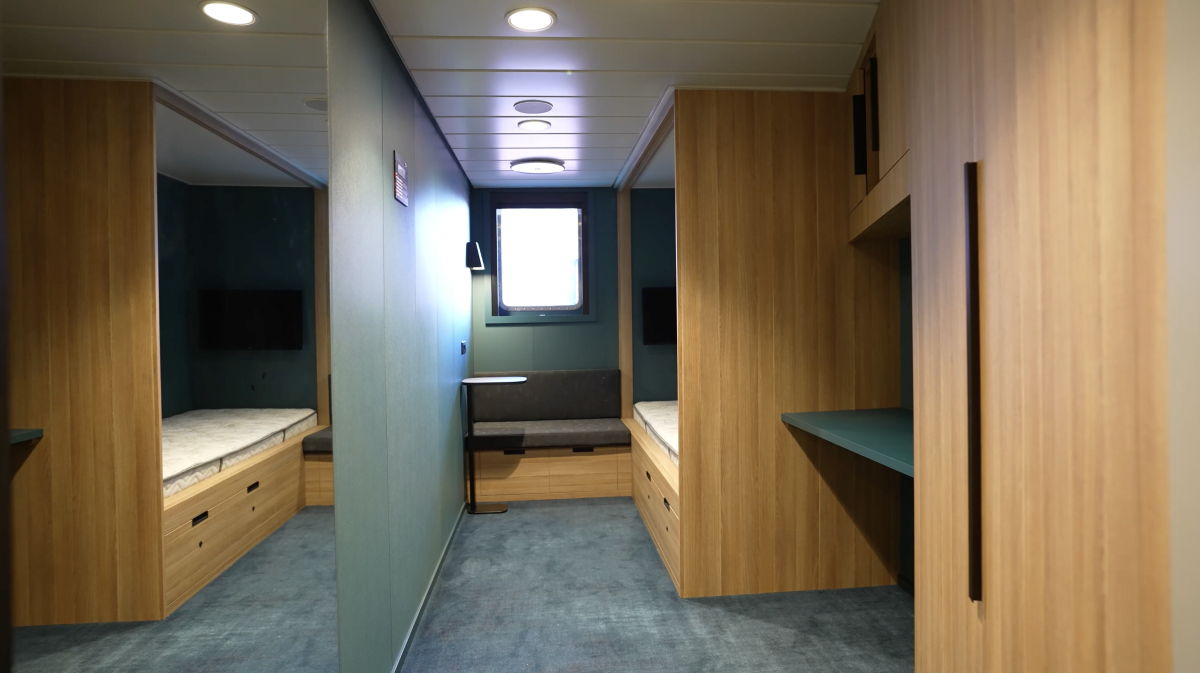 Accomar Cabin Corridor Bunk Bed Storage Area