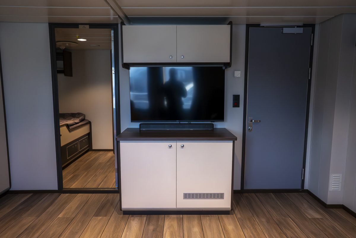 Accomar Cabin TV Storage Unit Interior