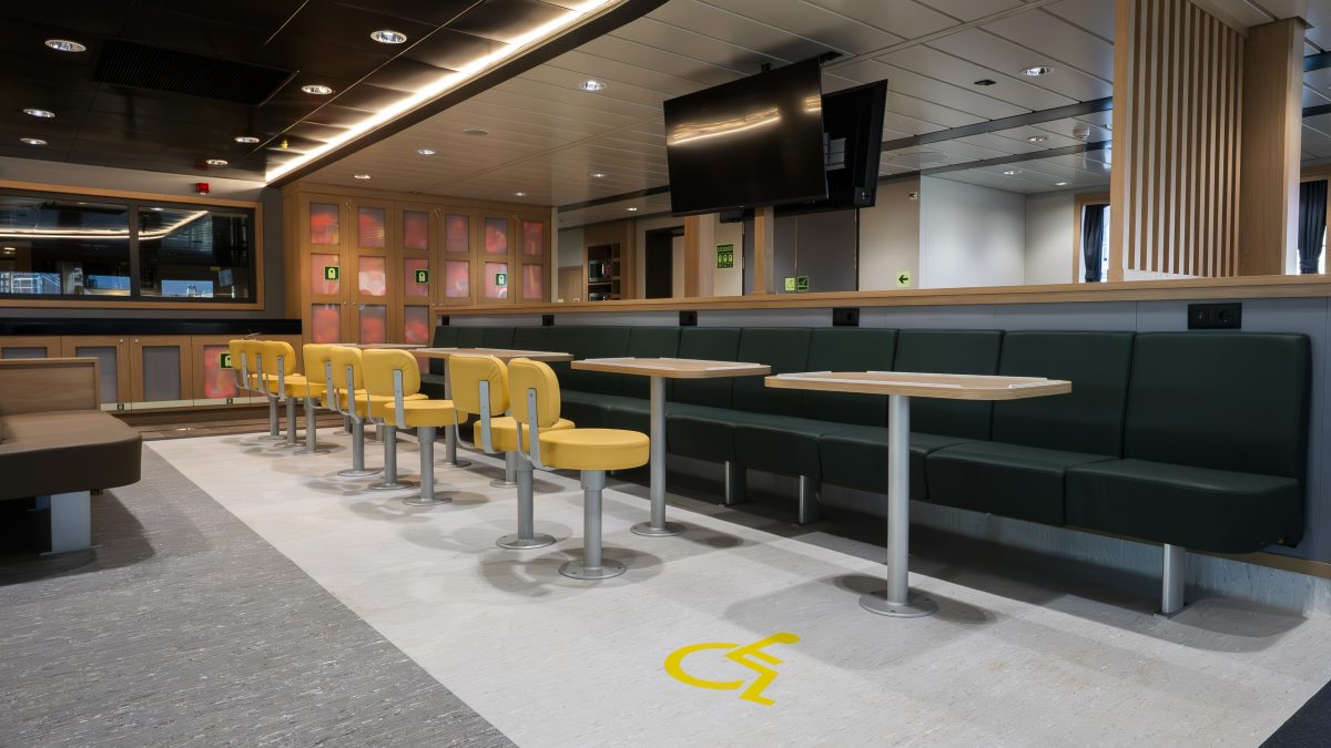 Accomar Marine Cafeteria Seating Area