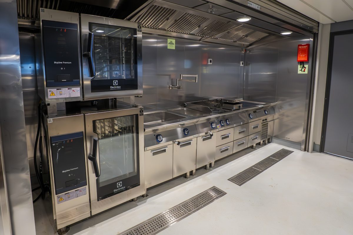 Accomar Marine Commercial Galley Cooking Line And Industrial Oven System