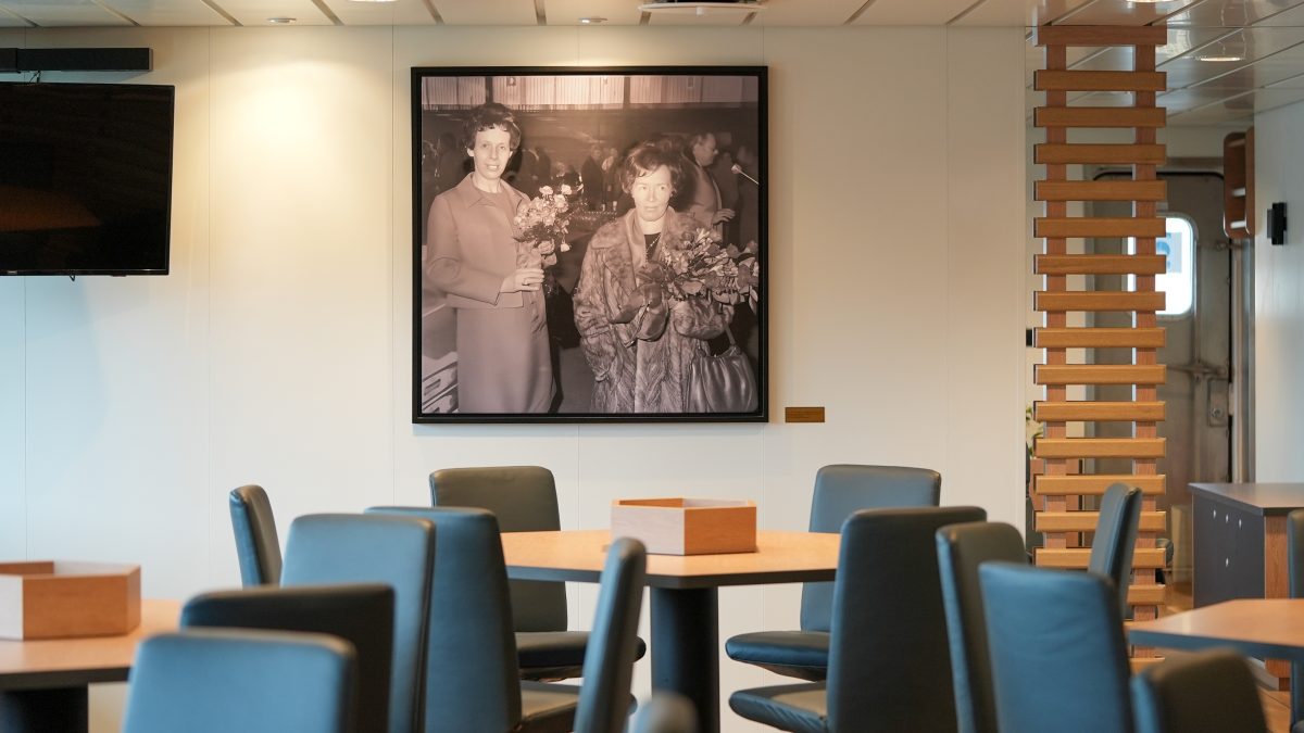 Accomar Marine Crew Mess Room Wall Art And Dining Area