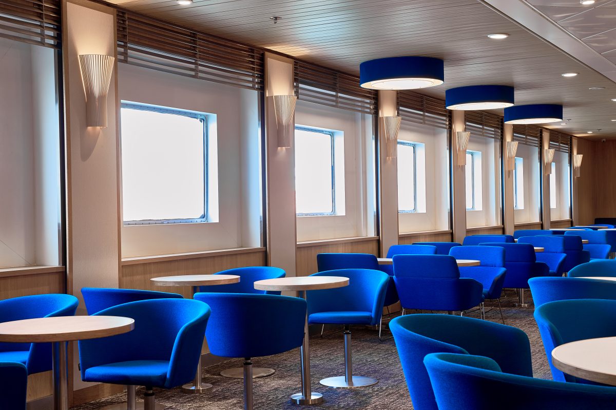 Accomar Marine Lounge Blue Seating Area