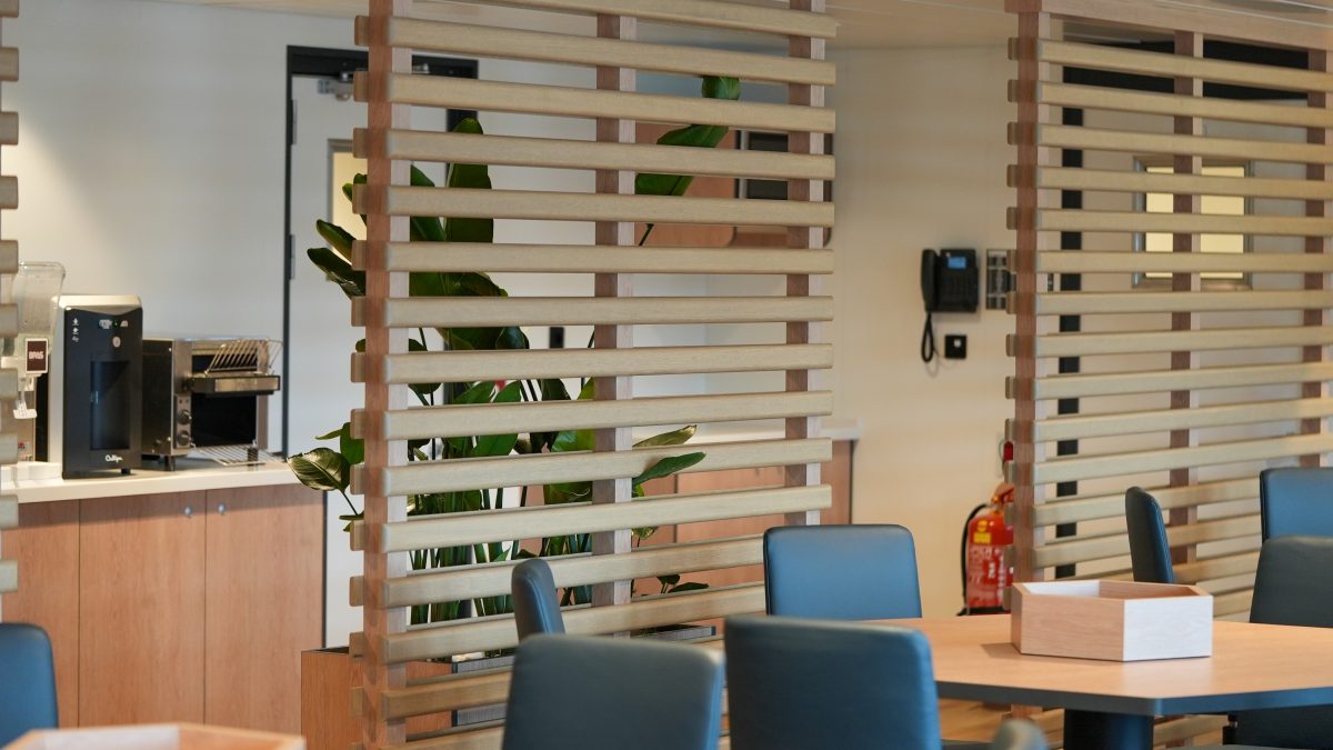 Accomar Marine Modern Crew Mess Room Divider Detail