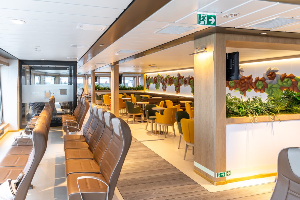 Accomar Marine Modern Passenger Seating And Lounge Area