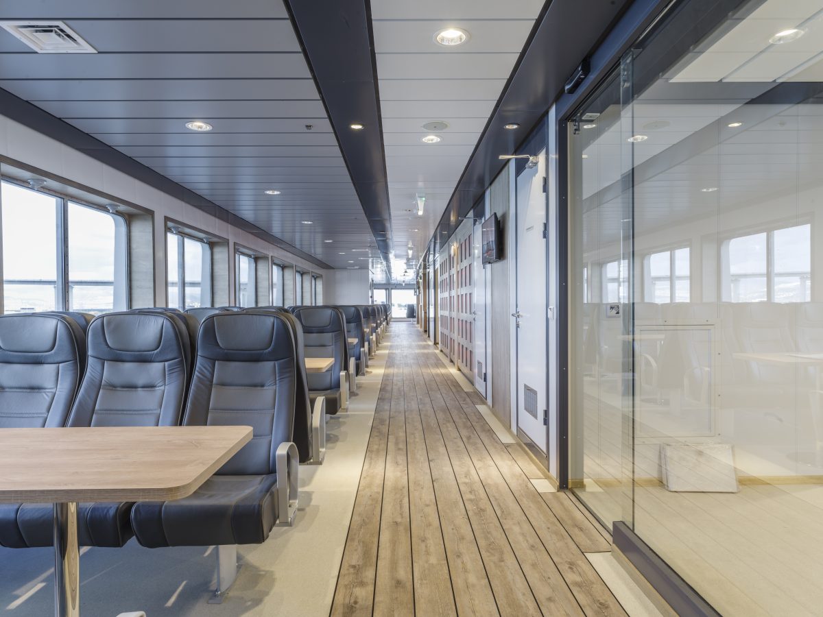Accomar Marine Passenger Corridor Seating
