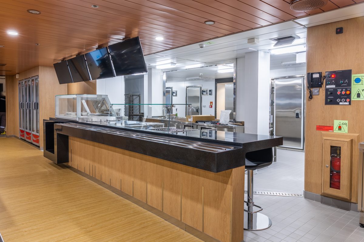 Accomar Marine Serving Counter Area