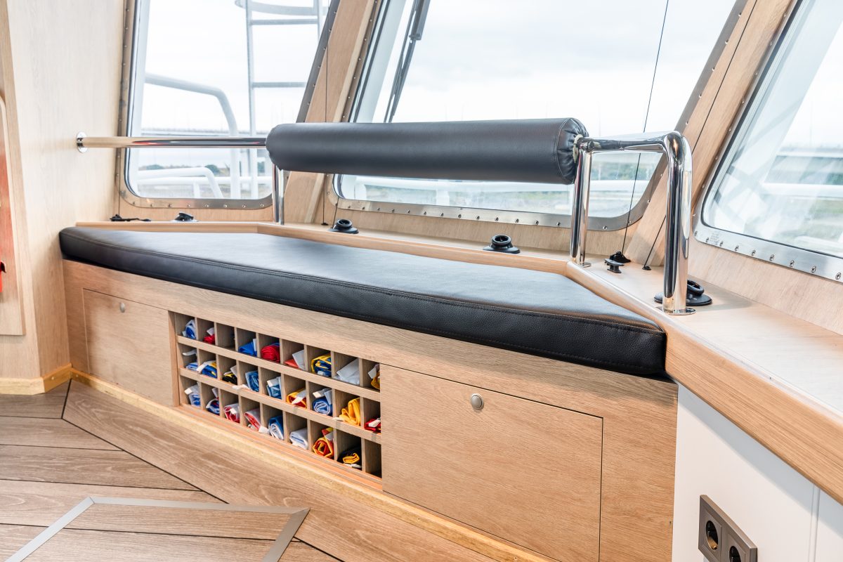 Accomar Marine Window Bench Storage Area