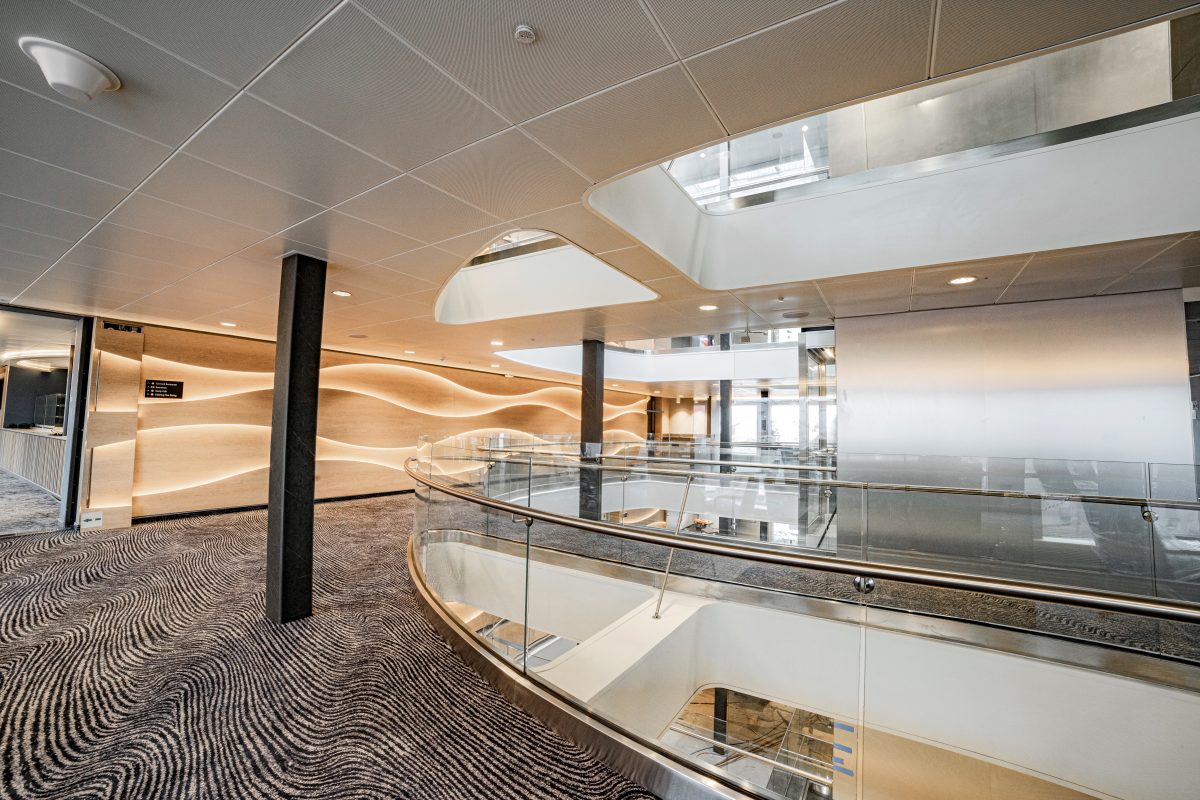 Accomar Modern Cruise Ship Atrium View