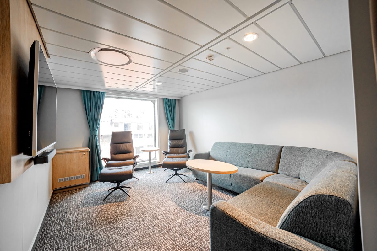 Accomar Modern Ship Suite Lounge Area