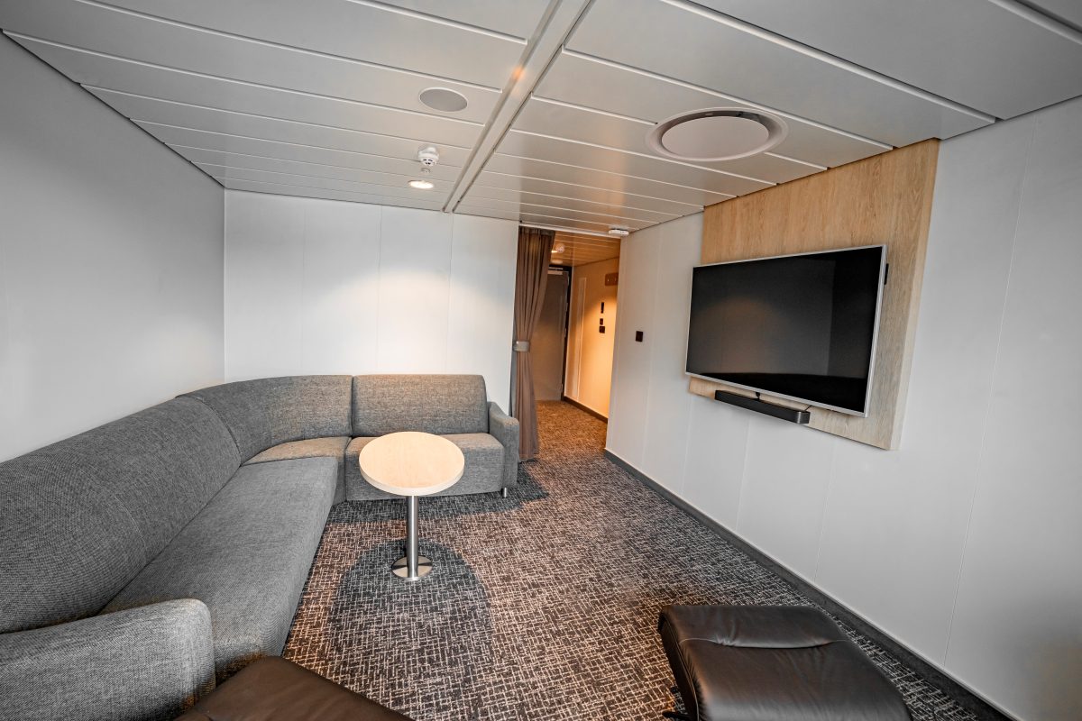 Accomar Modern Ship Suite TV Lounge Room
