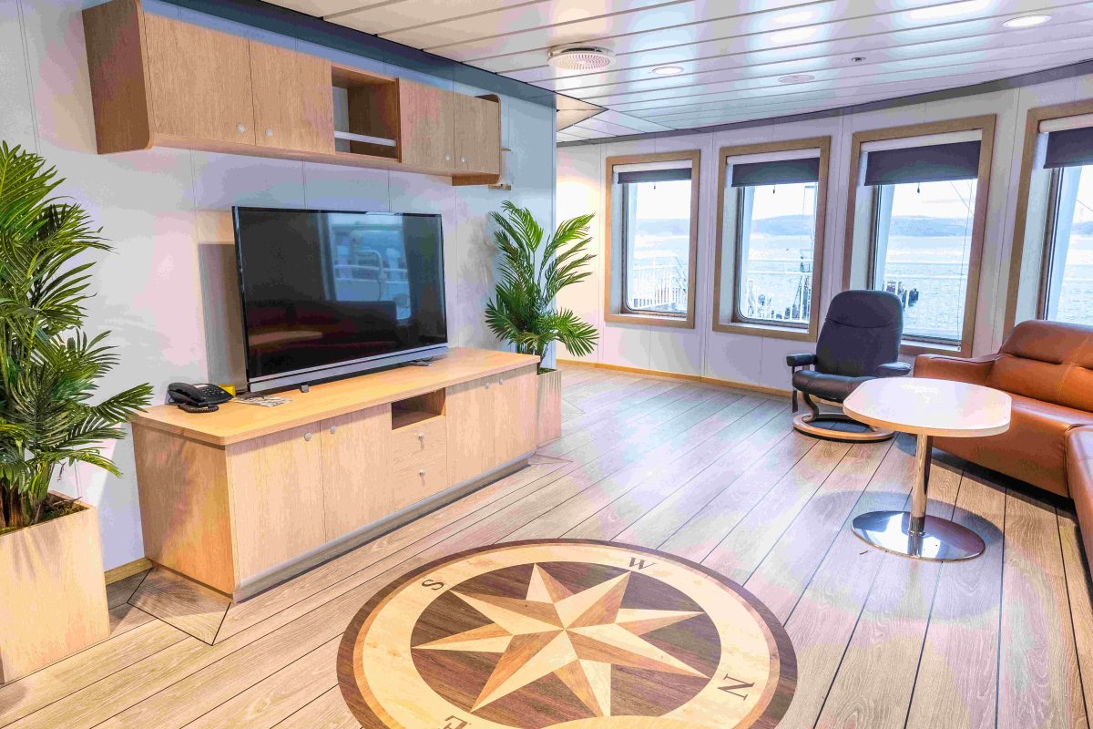 Accomar Modern Ship TV Lounge Interior