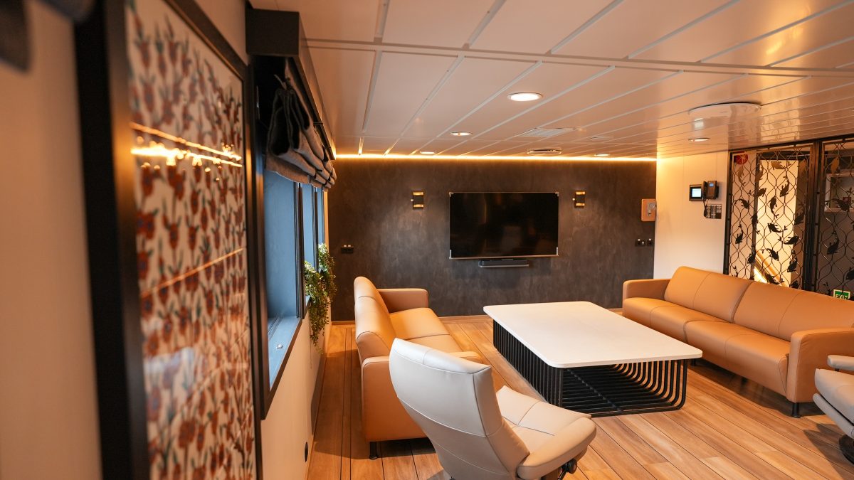Accomar Modern Ship TV Lounge Seating Area