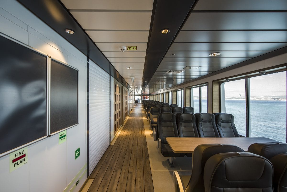 Accomar Passenger Ferry Interior Seating Area