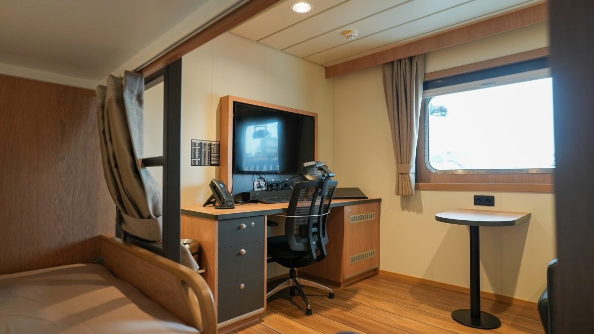 Accomar Ship Cabin Workspace and Bunk Bed