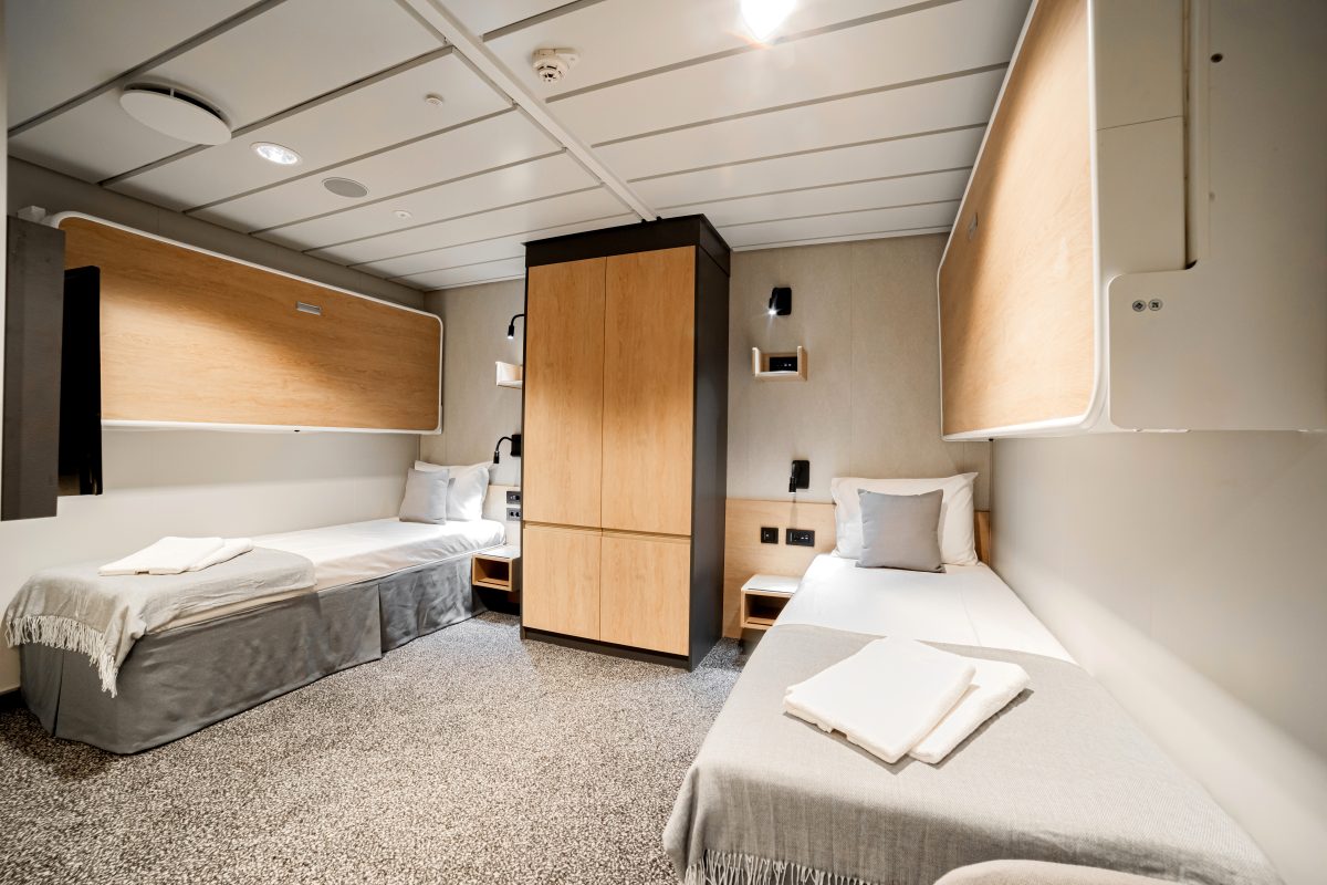 Accomar Twin Bed Ship Cabin Interior